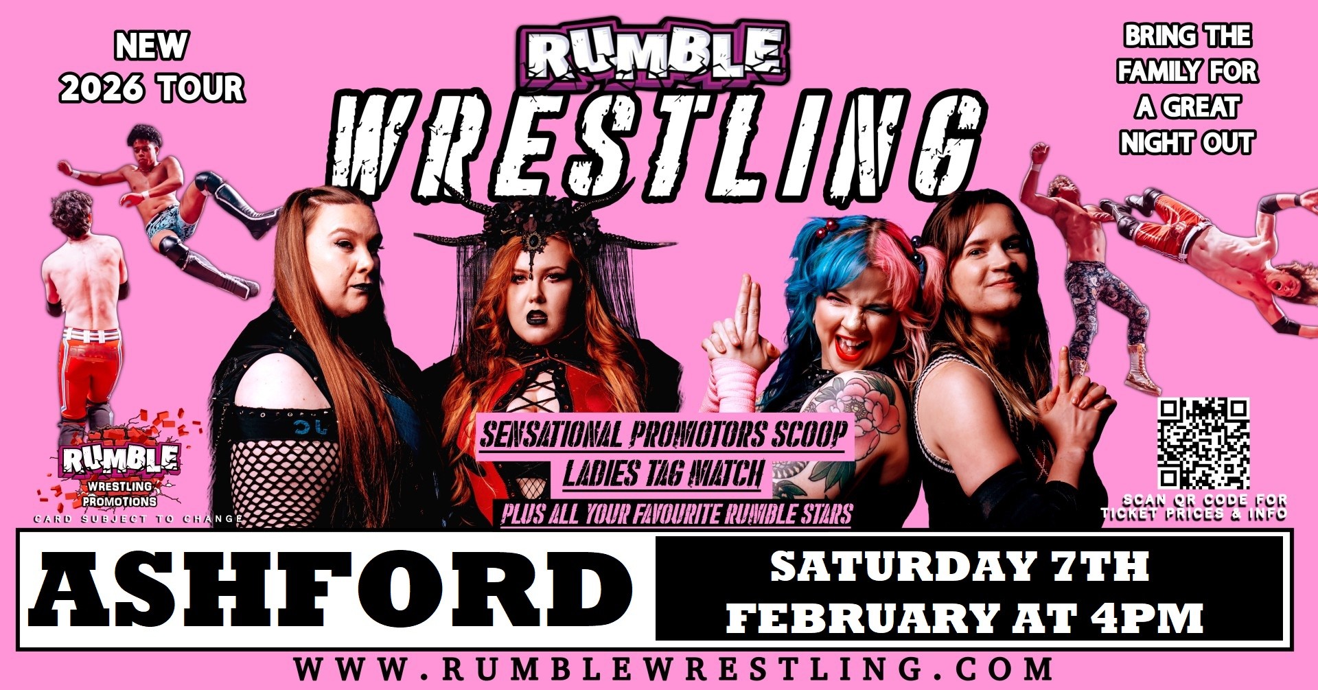 Rumble Wrestling comes to Ashford 2026